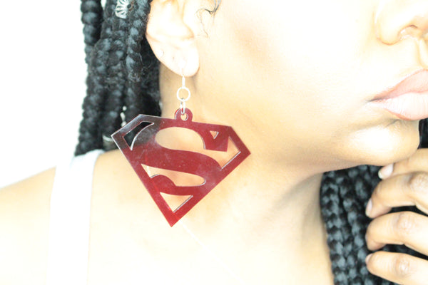 Superwoman earrings discount