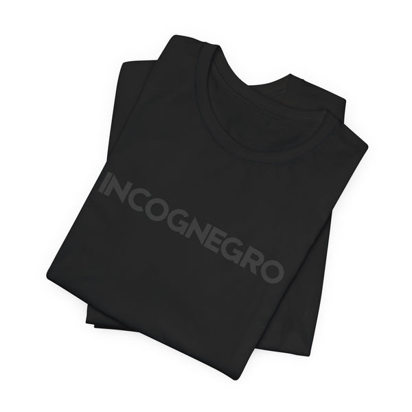 INCOGNEGRO | Black-on-Black Graphic Tee