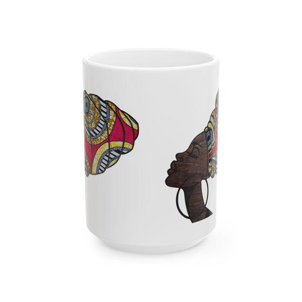 Ceramic Mug - African Headwrap Design