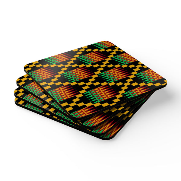 Kente Cloth Coaster Set