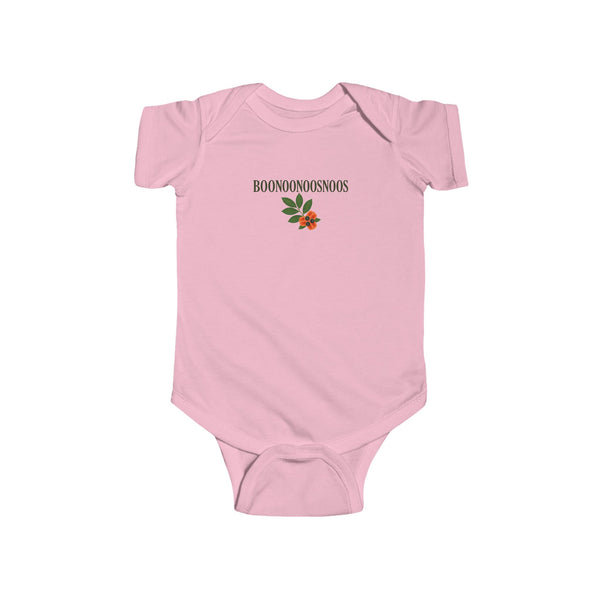 "BooNooNooNoos" Infant Onesie with Ackee Graphic