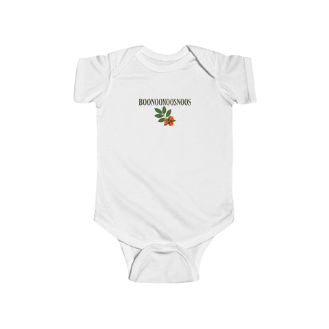 "BooNooNooNoos" Infant Onesie with Ackee Graphic