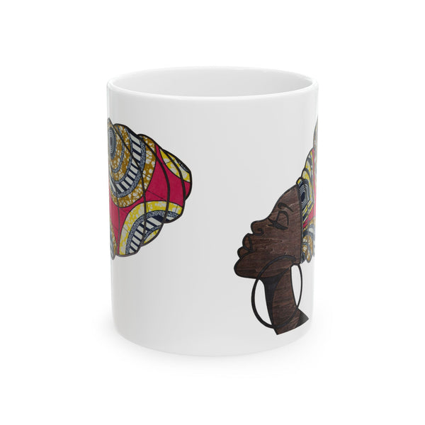Ceramic Mug - African Headwrap Design