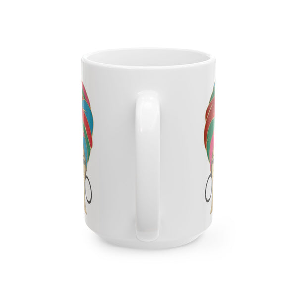 Ceramic Mug - Colorful Headwrap Design