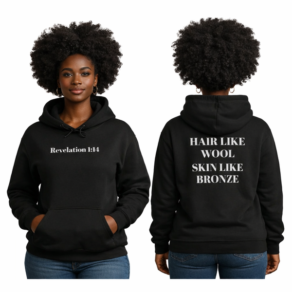 Hair like wool, Skin like bronze