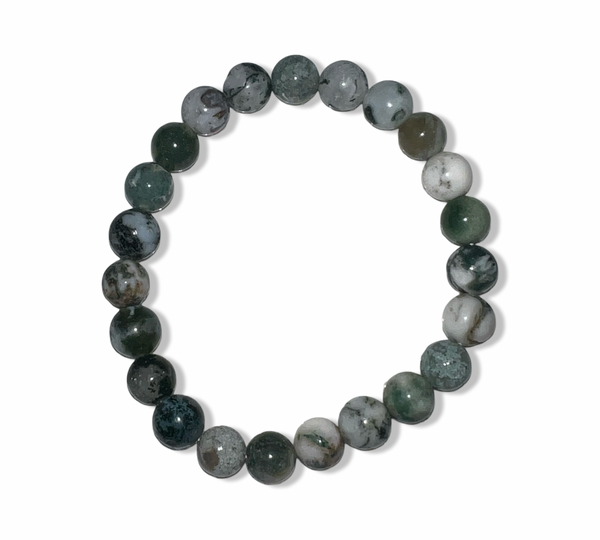 Moss Agate Crystal Bracelet