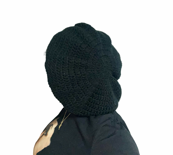 Black Crochet Tam / Hat