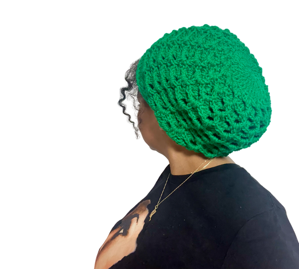 Green Crochet Beanie