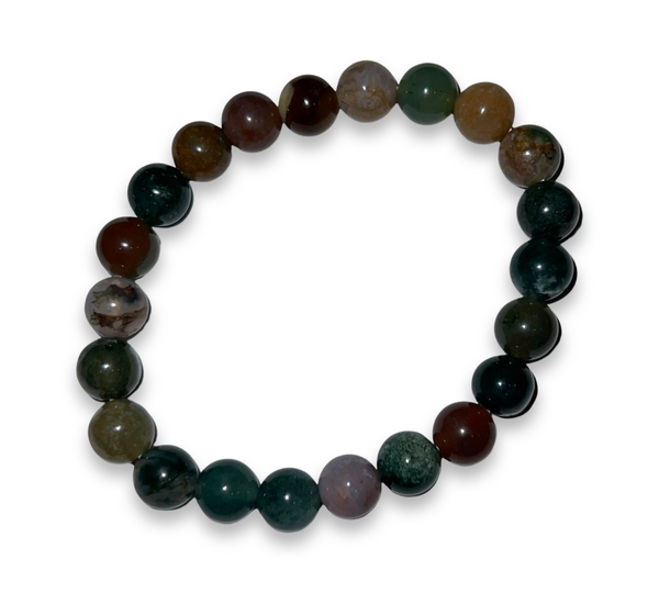 Moss Agate Crystal Bracelet