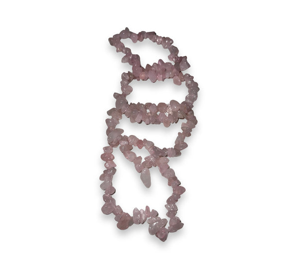Rose Quartz Chip Crystal Bracelet