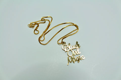 BLACK GIRL MAGIC necklace