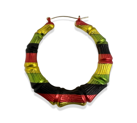 Striped Bamboo Hoops